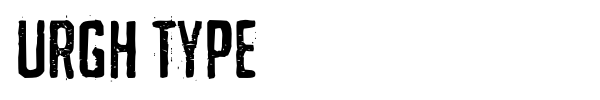 Urgh Type font preview